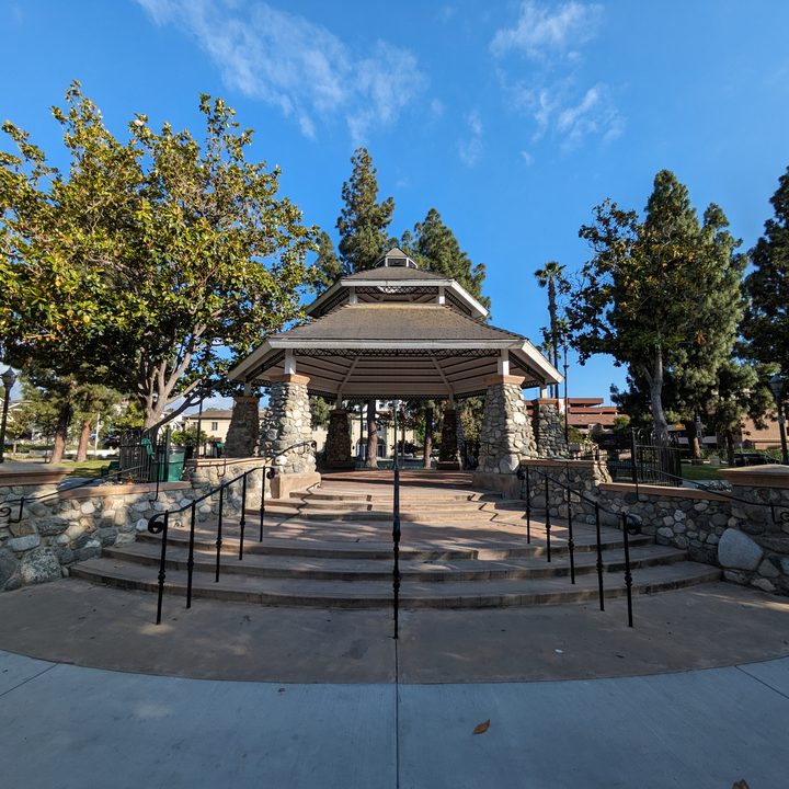 Gazebo at park taken with Google Pixel 7a ultrawide