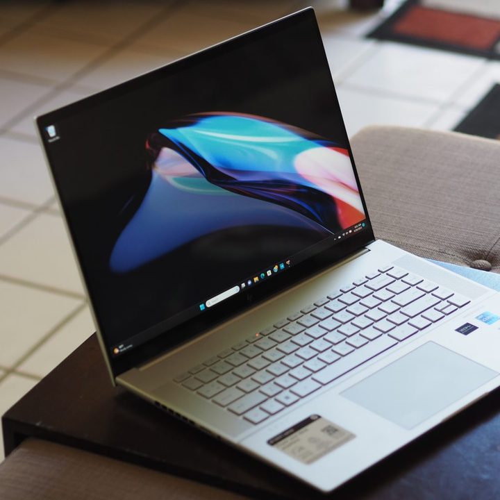 Photo of an HP Envy 16 laptop.