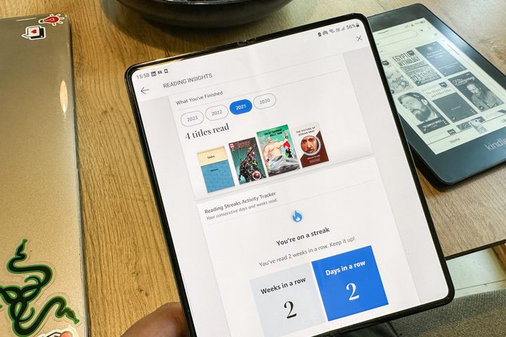 Library in the kindle app