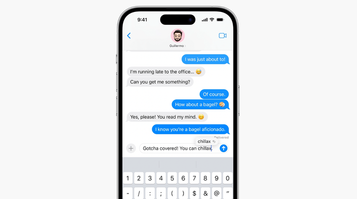 New autocorrect in iOS 17.