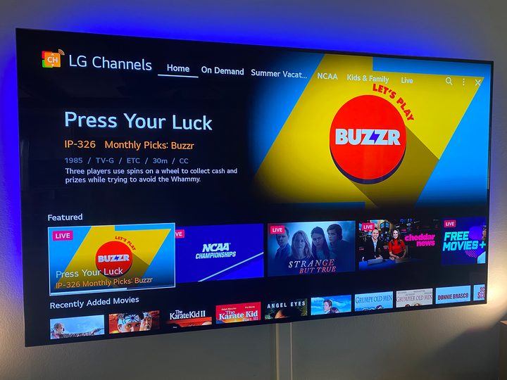 LG Channels on an LG TV.