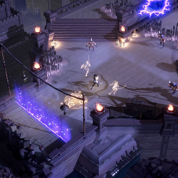 Remnants walk into an arena in Lysfanga: The Time Shift Warrior.