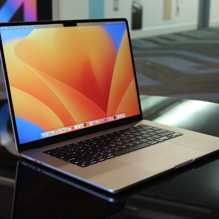 Apple's 15-inch MacBook Air placed on a desk.