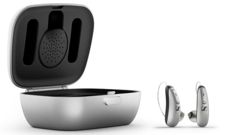 Sennheiser All-Day Clear OTC hearing aids.