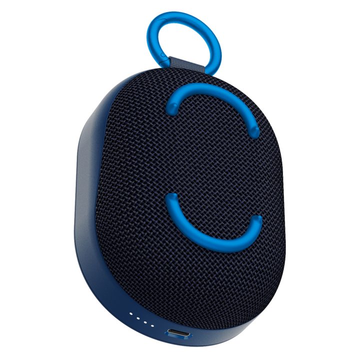 Skullcandy Kilo portable Bluetooth speaker in blue blaze color.