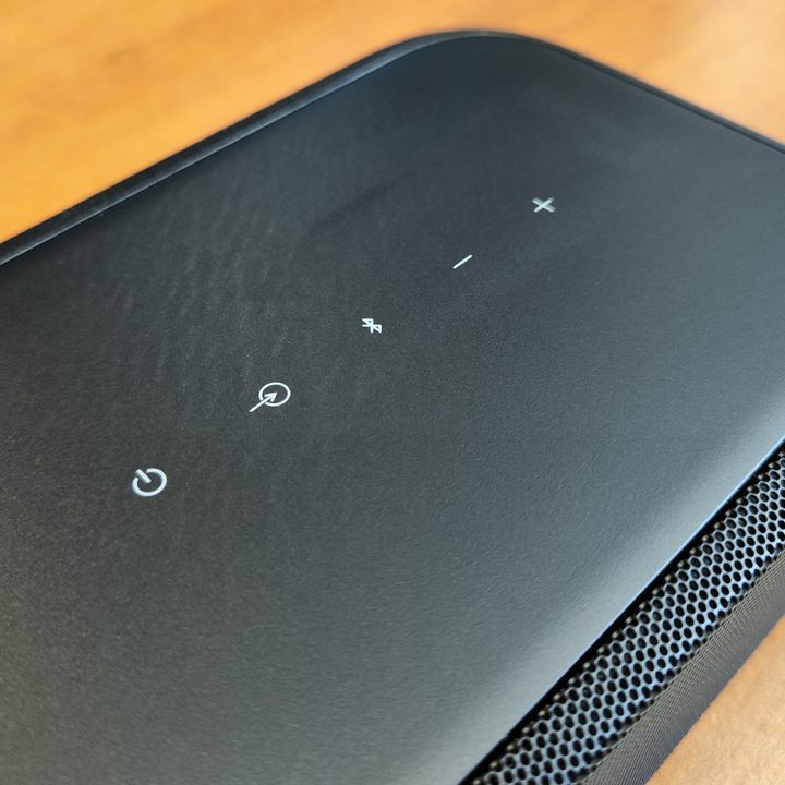 Sony HT-S2000 top touch controls.