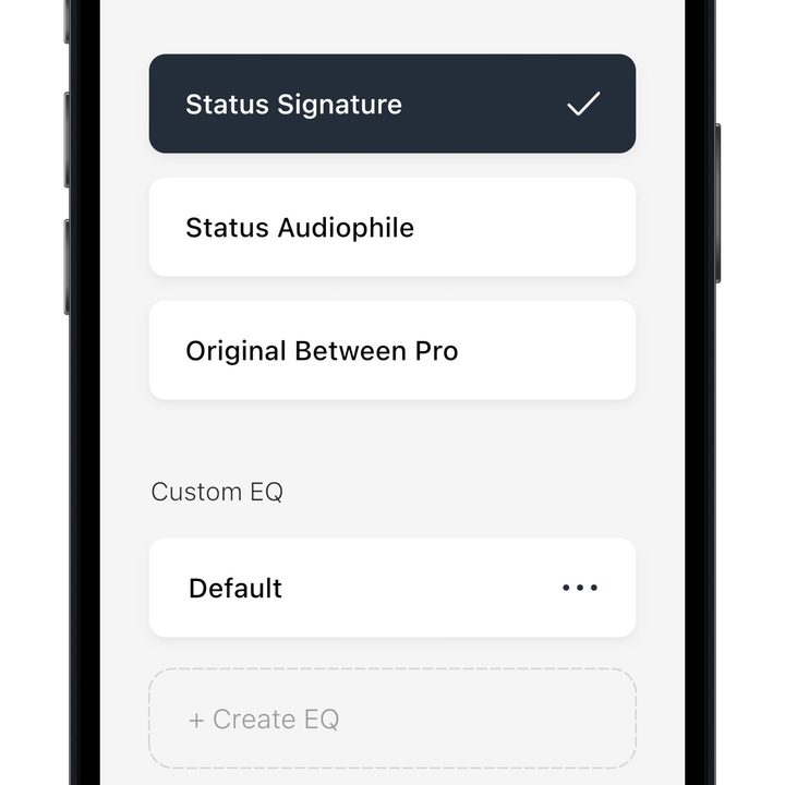 Between 3ANC app for iOS, EQ presets.