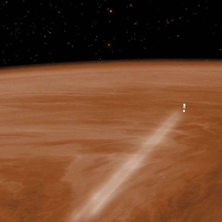 Rendering of VATMOS-SR mission collecting a sample.