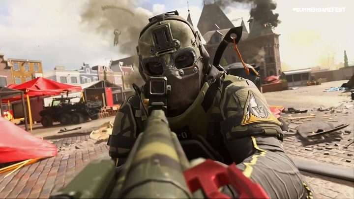 Player on the Vondel map in Warzone.