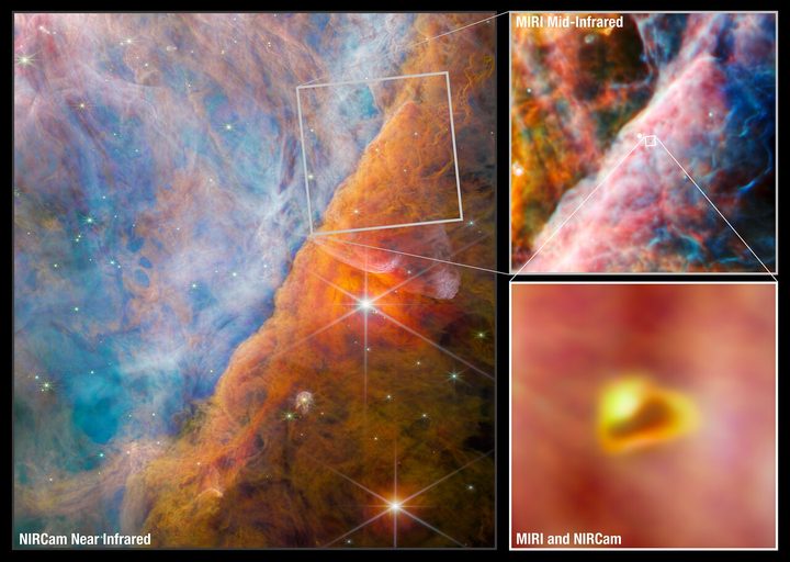 An international team of scientists have used data collected by the NASA/ESA/CSA James Webb Space Telescope to detect a molecule known as the methyl cation (CH3+) for the first time, located in the protoplanetary disc surrounding a young star. They accomplished this feat with a cross-disciplinary expert analysis, including key input from laboratory spectroscopists. The vital role of CH3+ in interstellar carbon chemistry has been predicted since the 1970s, but Webb’s unique capabilities have finally made observing it possible — in a region of space where planets capable of accommodating life could eventually form.