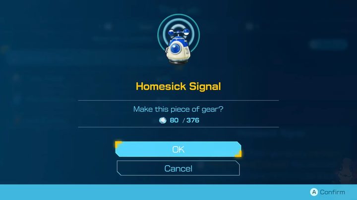 Purchasing the Homesick Signal in Pikmin 4.