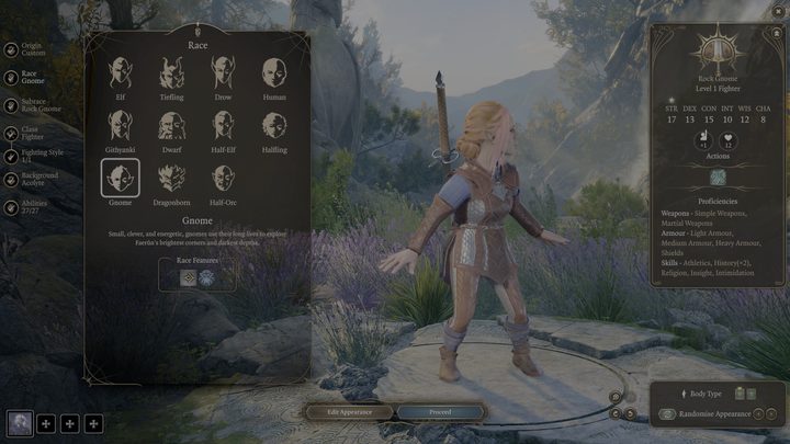A gnome in Baldur's Gate 3.
