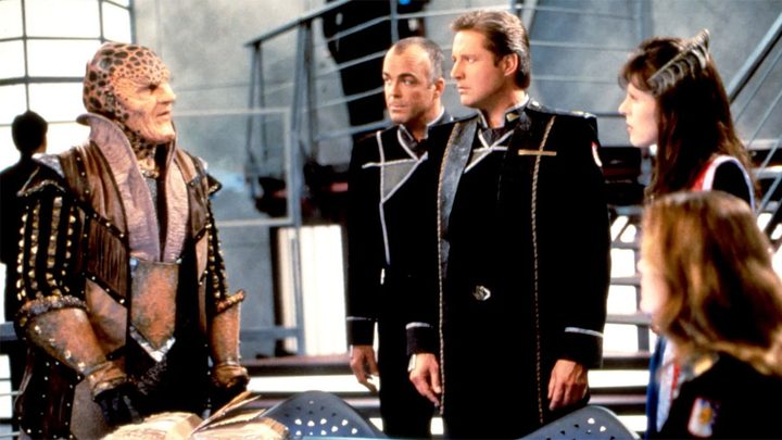 The cast of Babylon 5.