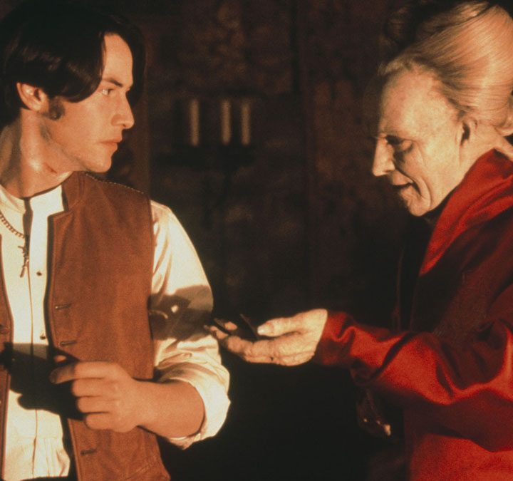 Keanu Reeves and Gary Oldman in Bram Stoker's Dracula.