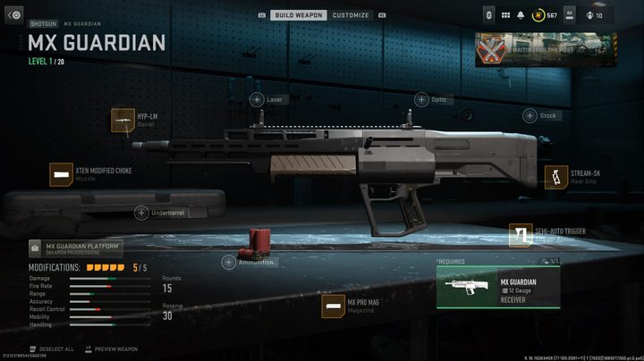 The MX Guardian in Modern Warfare 2.