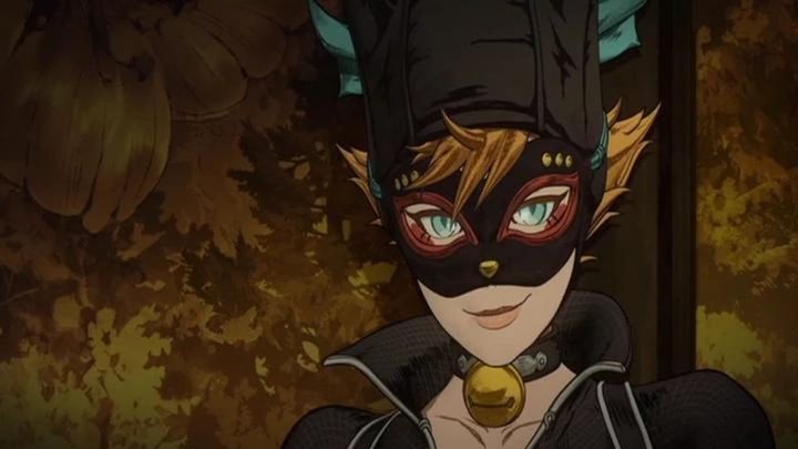 Catwoman smiling in Batman Ninja.