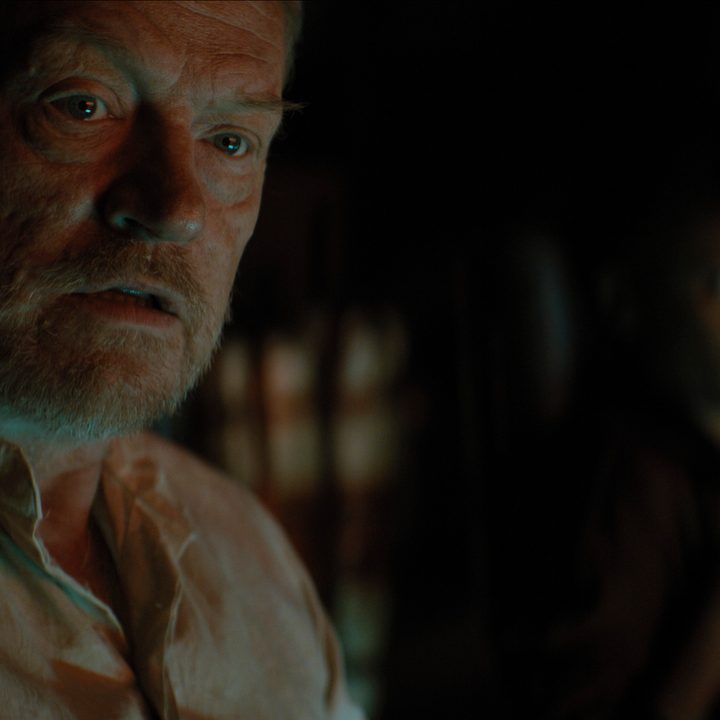 Jared Harris stares in a scene from Foundation.