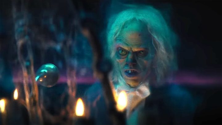 A menacing ghost from Disney's Haunted Mansion.