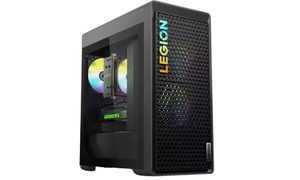 The Lenovo Legion Tower 5i Gen 8 gaming PC on a white background.