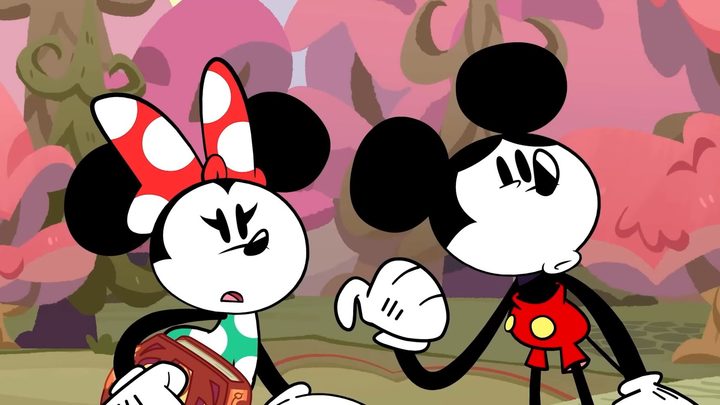 Mickey and Minnie in Disney Illusion Island.