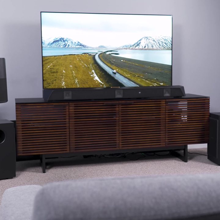 A Nakamichi Dragon Surround System connected to a home theater setup.