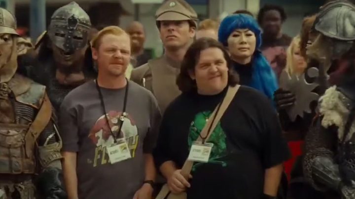Simon Pegg and Nick Frost in Paul.