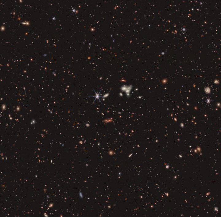 Crop of Webb's CEERS Survey image.
