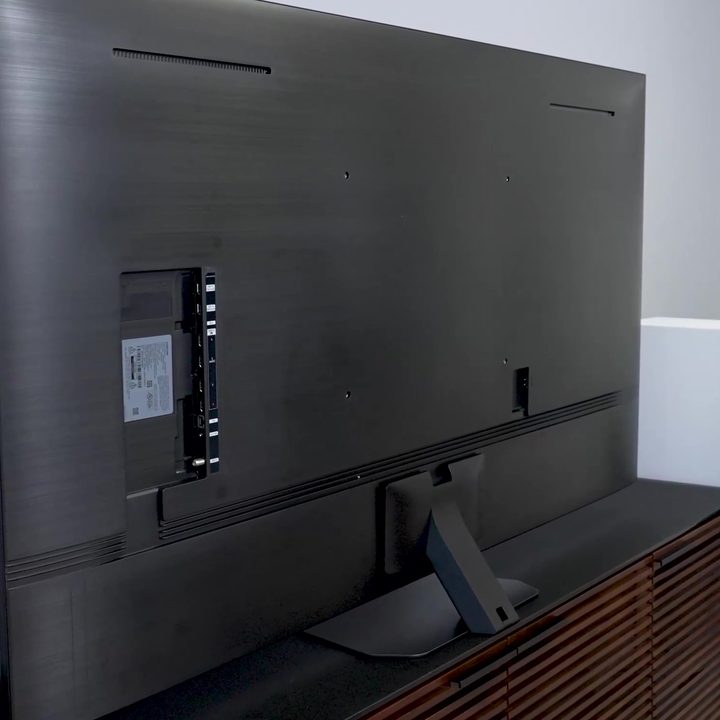 The rear panel and port selection on a Samsung QN90C.