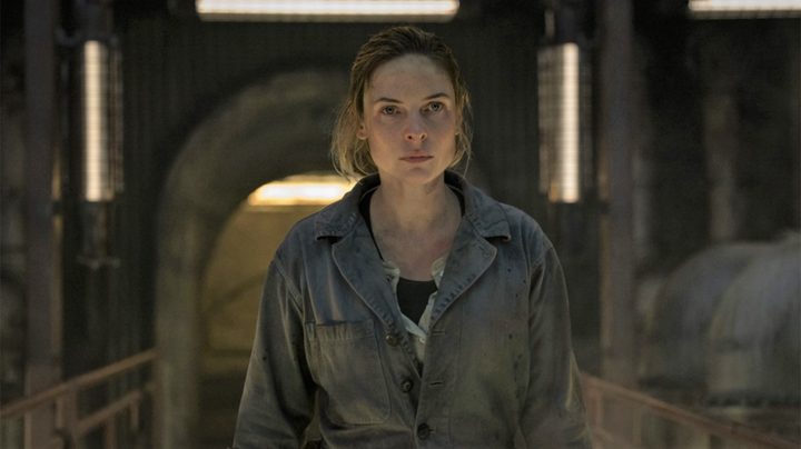 Jules in her engineering clothes in Silo's mechanical level.
