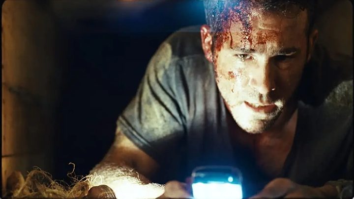 A man is Buried alive in Buried.