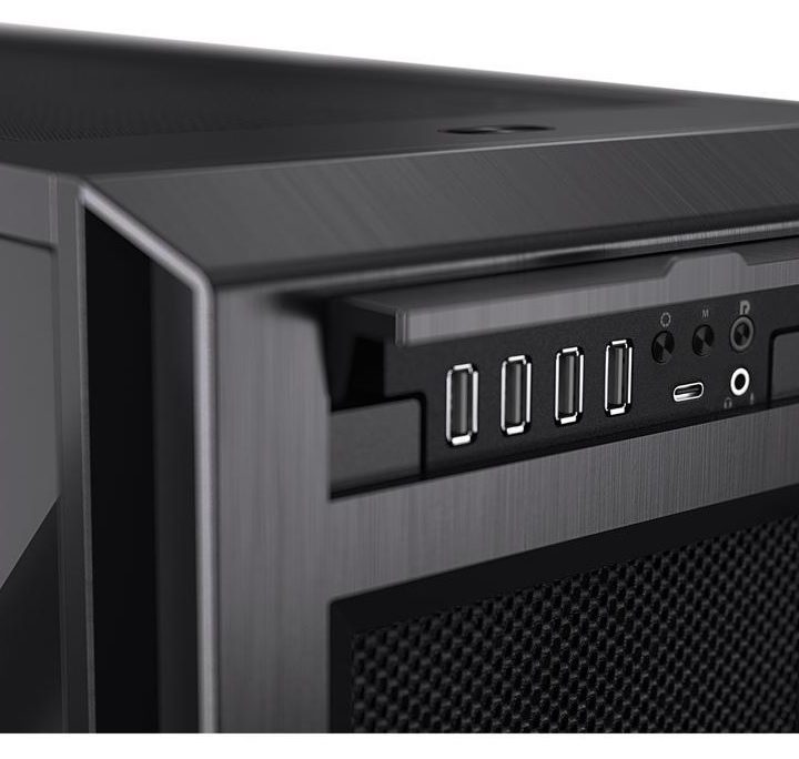 Ports on a PC case.