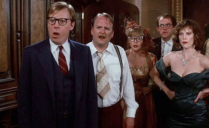 5 people appear shocked in Clue.