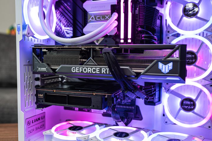 Graphics card inside the CLX Hathor PC.