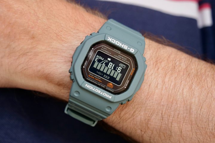 A person wearing the Casio G-Shock DW-H5600.