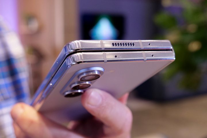 The top of the Samsung Galaxy Z Fold 5.
