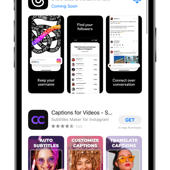 Instagram Threads on the App Store.
