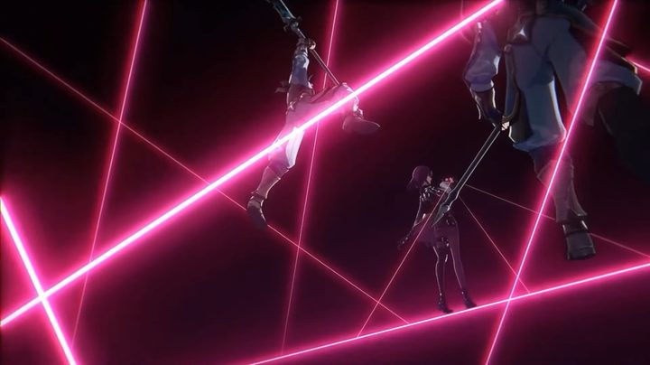Kafka attacking enemies with lightning web