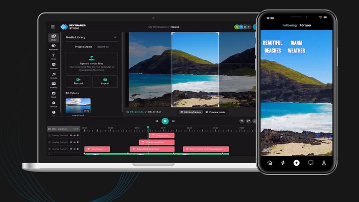 KateFrames Studio AI editor.