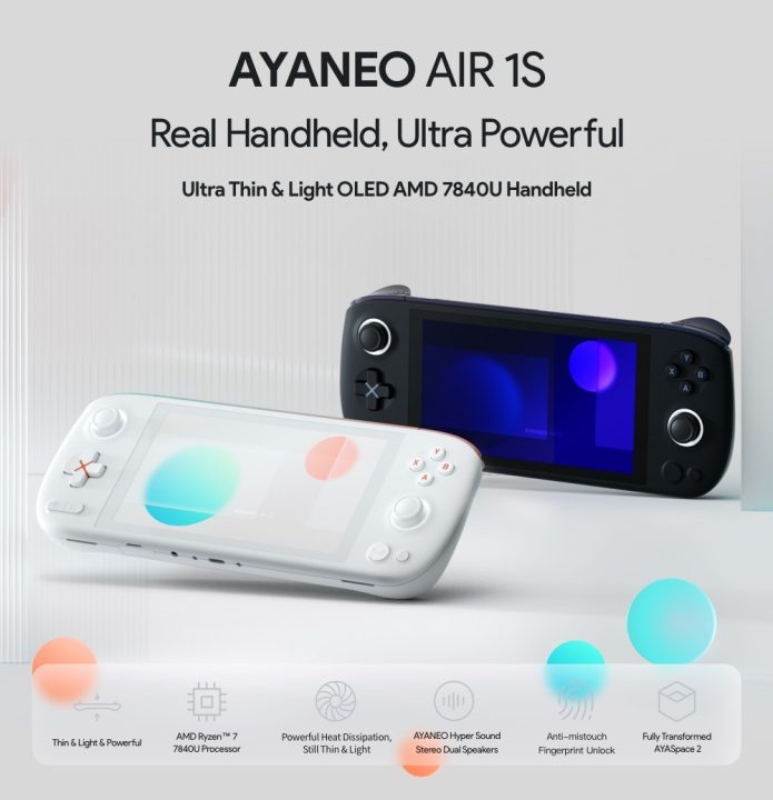 Highlight features of the AYA NEO AIR 1S