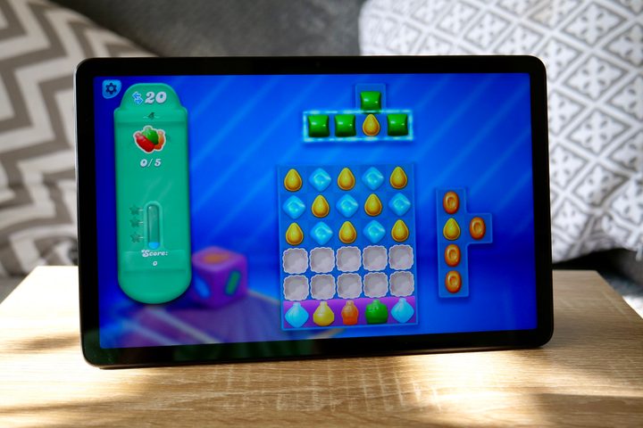 A game playing on the Amazon Kindle Fire Max 11 tablet.