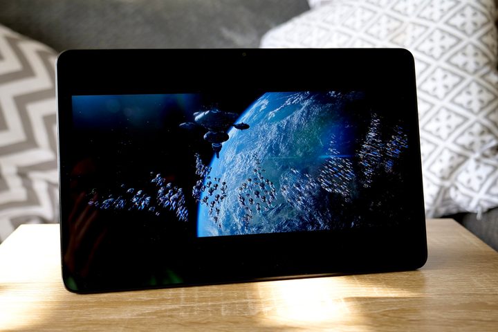 Video playing on the Amazon Kindle Fire Max 11 tablet.