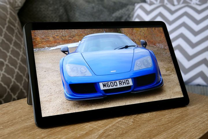 Video playing on the Amazon Kindle Fire Max 11 tablet.