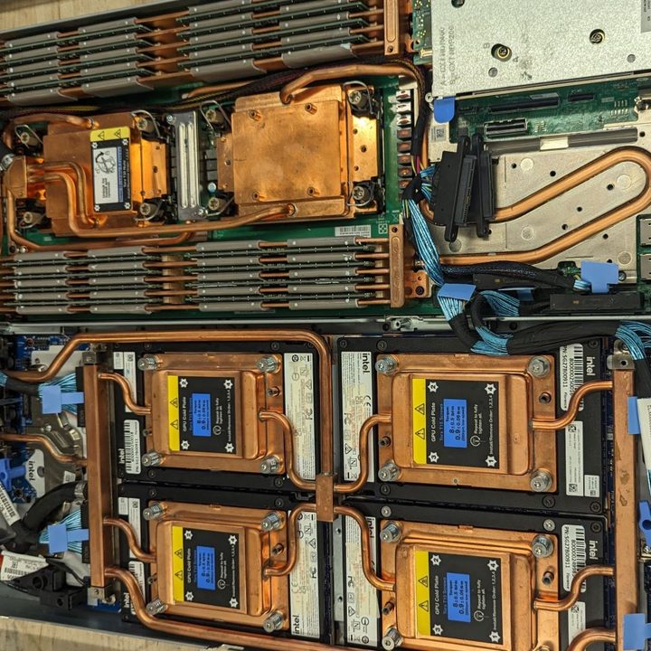 A Neptune liquid cooling system tray.