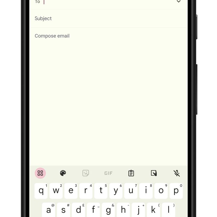 Creating a new email in Android.