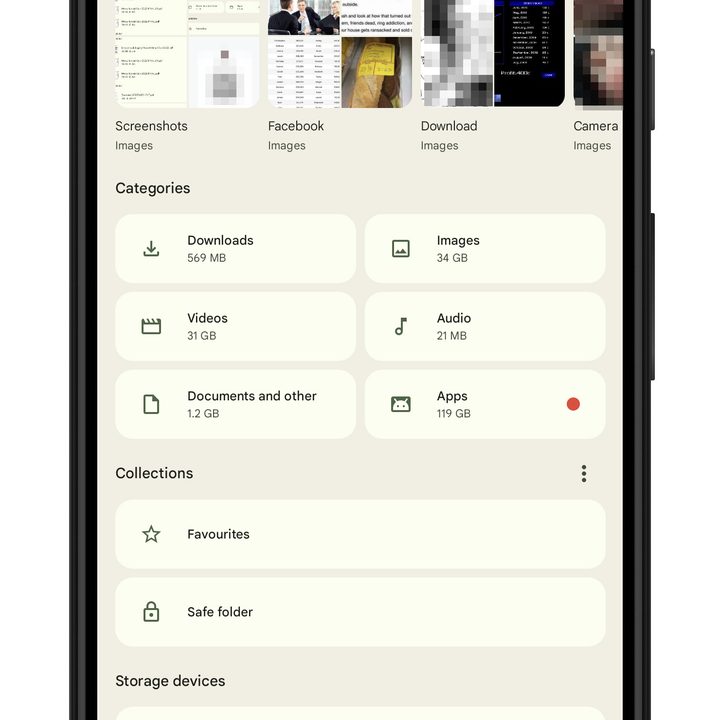 Printing from Android's Files app.