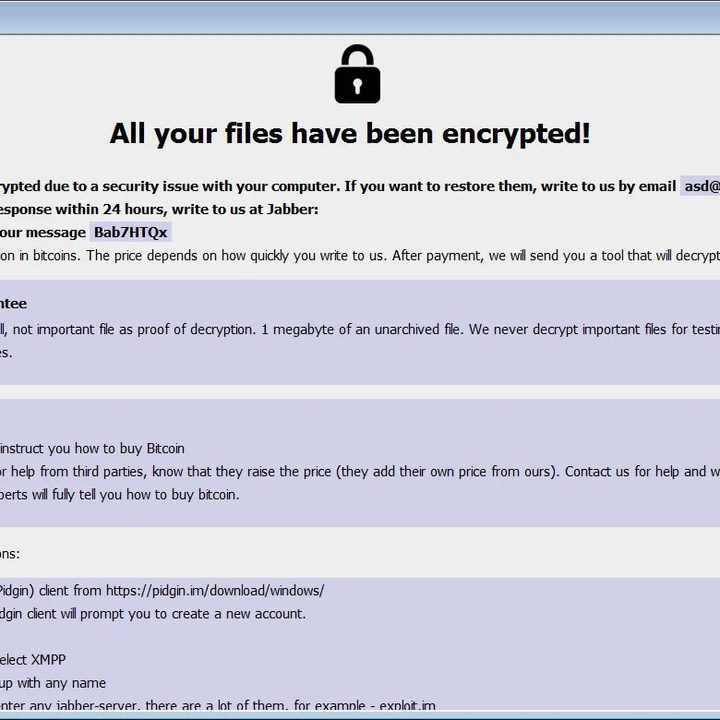 Ransom note left by SophosEncrypt.