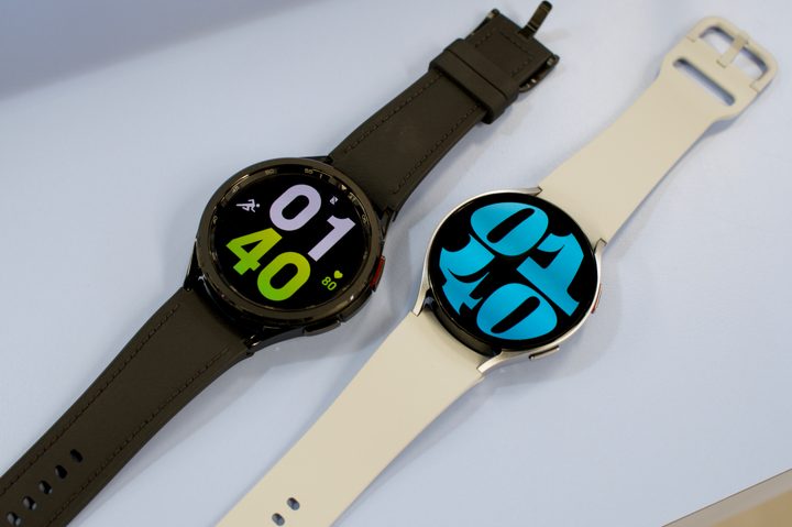 The Samsung Galaxy Watch 6 and Galaxy Watch 6 Classic next to each other.