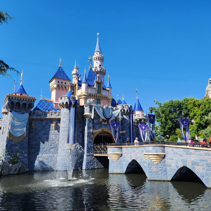 Sleeping Beauty Castle at Disneyland taken with Samsung Galaxy Z Fold 4 main camera.