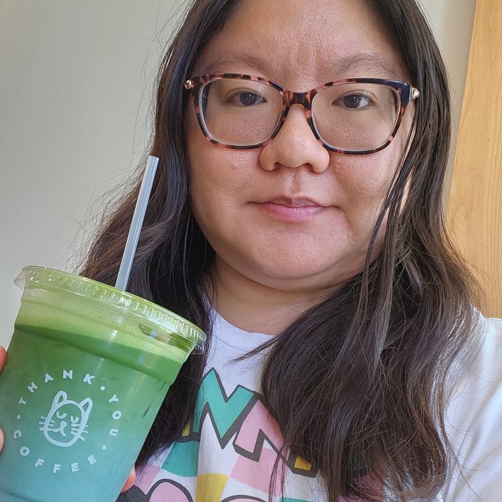 Selfie taken with Samsung Galaxy Z Fold 4 cover display camera.