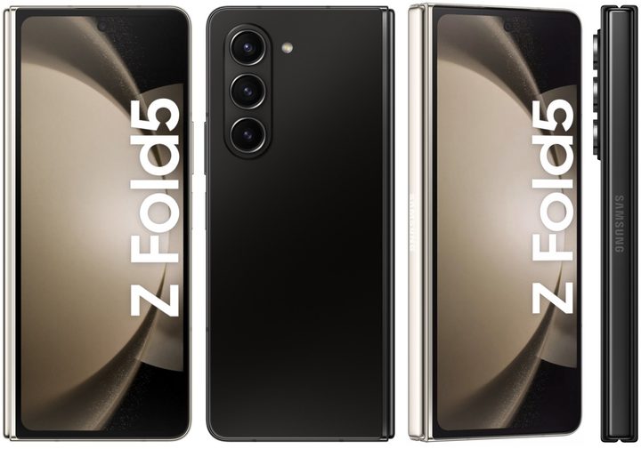Renders of the Samsung Galaxy Z Fold 5.